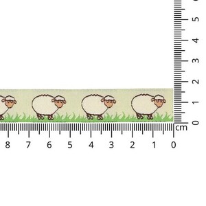 Geweven band schapen 16mm - 1 meter lang