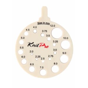 KnitPro Breinaaldenmeter rond ecru