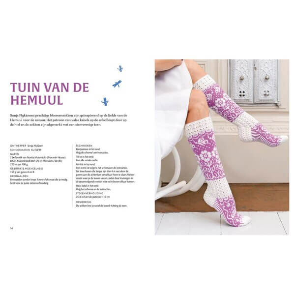 Moomin sokken breien - Linda Permanto