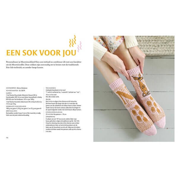 Moomin sokken breien - Linda Permanto