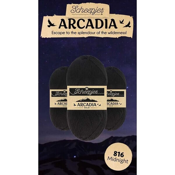 Scheepjes Arcadia Solid - 816 Midnight