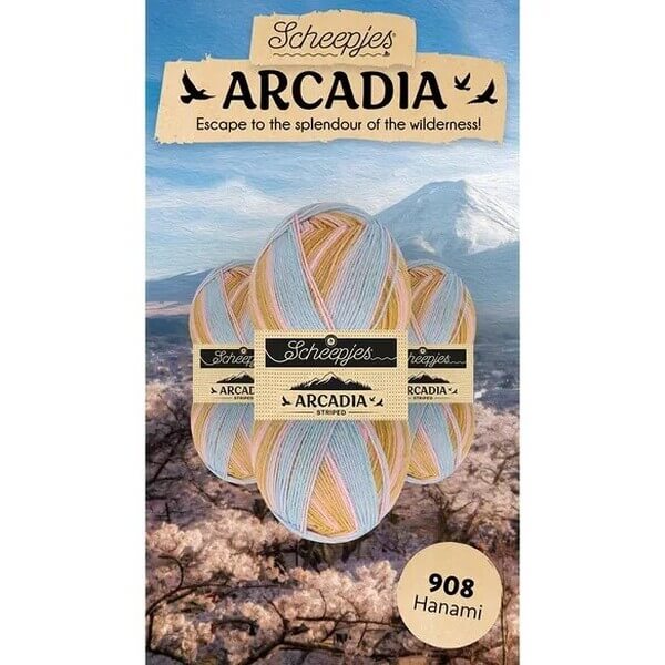 Scheepjes Arcadia Striped -  908 Hanami
