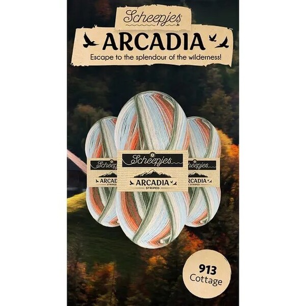 Scheepjes Arcadia Striped -  913 Cottage