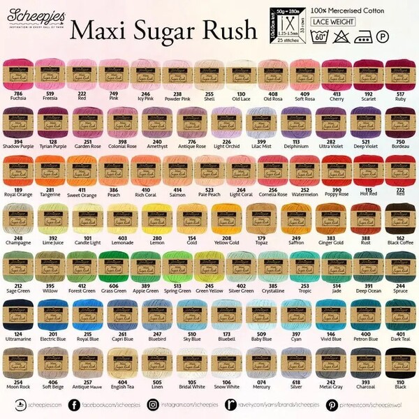 Scheepjes Maxi Sugar Rush - 247 Bluebird