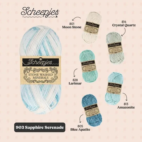 Scheepjes Stone Washed Minerals - 903 Sapphire Serenade
