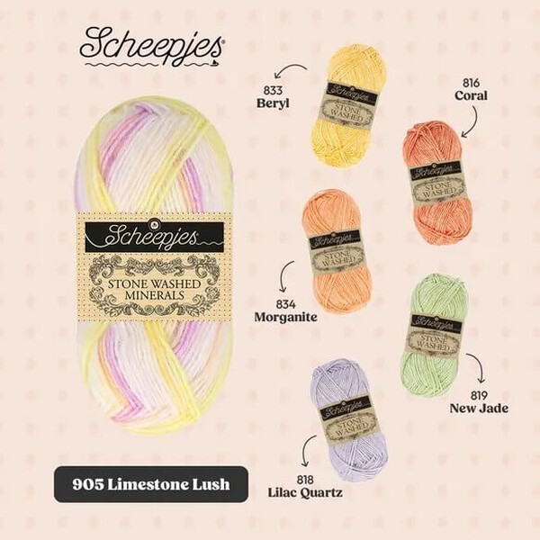 Scheepjes Stone Washed Minerals - 905 Limestone Lush