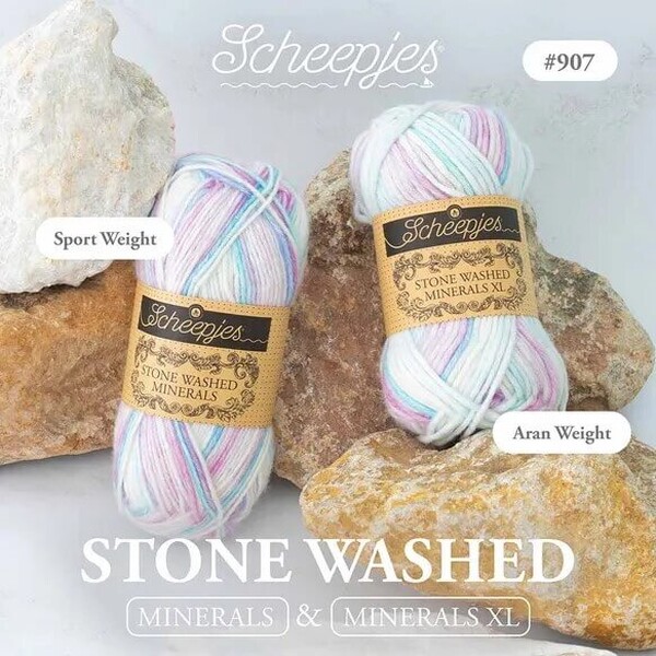 Scheepjes Stone Washed Minerals - 907 Amethyst Mist