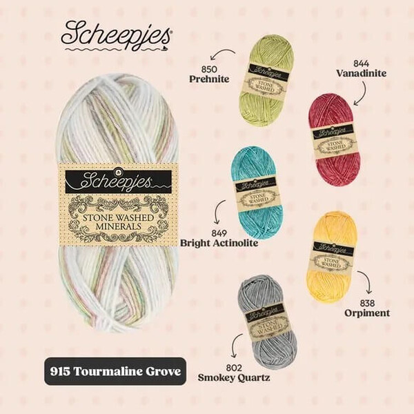 Scheepjes Stone Washed Minerals - 915 Tourmaline Grove