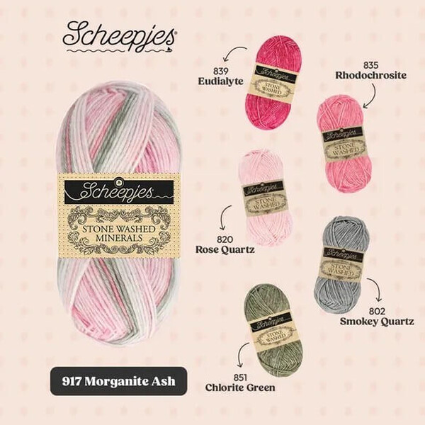 Scheepjes Stone Washed Minerals - 917 Morganite Ash