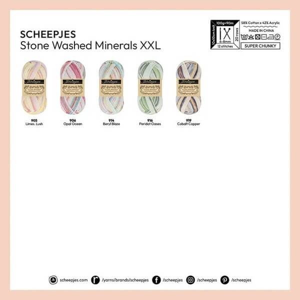 Scheepjes Stone Washed Minerals XXL - 916 Peridot Oases