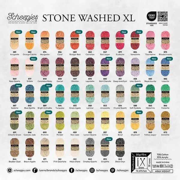 Scheepjes Stone Washed XL - 851 Deep Amethyst